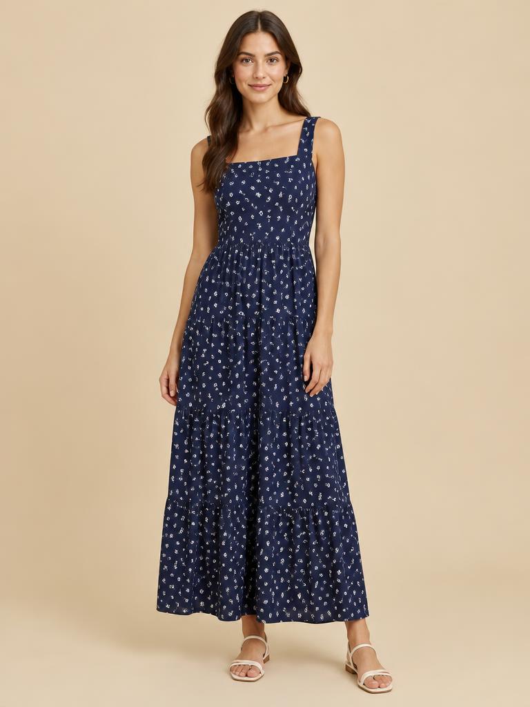 Vestido Longo Estampado